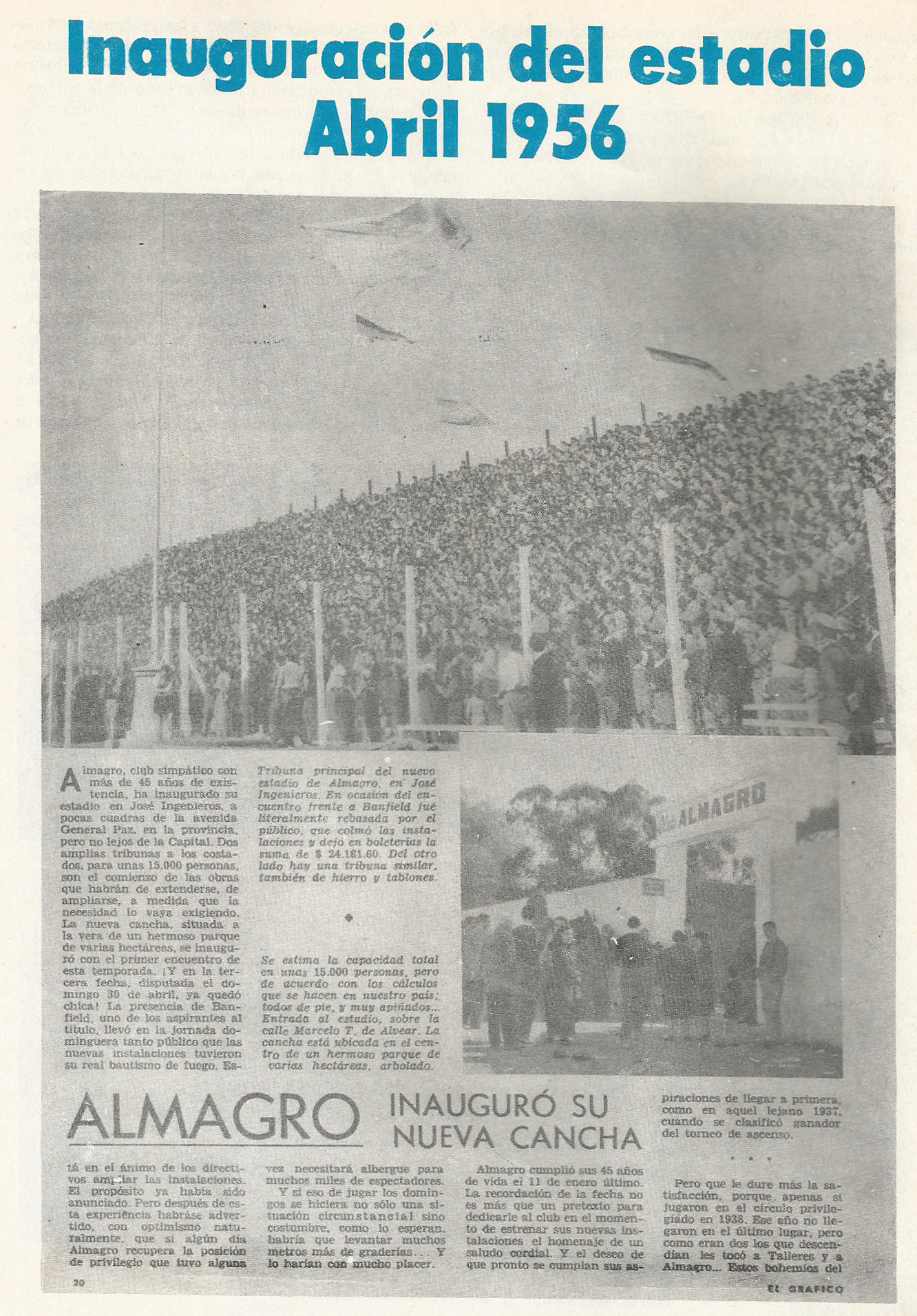 1956 inauguracion estadio