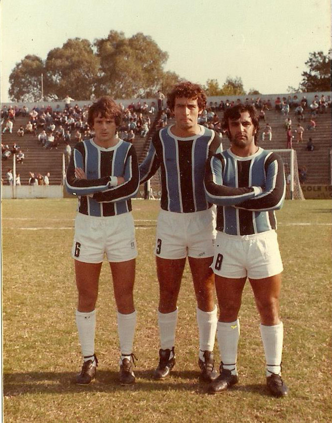 Año 1982 . Gadea , Omar Santorelli y Vicente Brunett